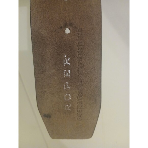 Roper Belt Womens Medium Floral Cutout Studded Cowgirl Western Genuine Leather - Picture 7 of 7